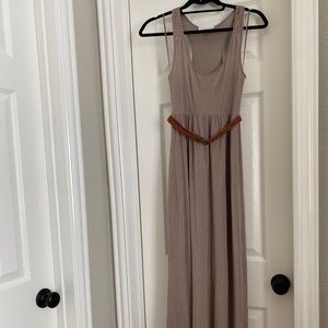 Kari XS dark beige maxi dress